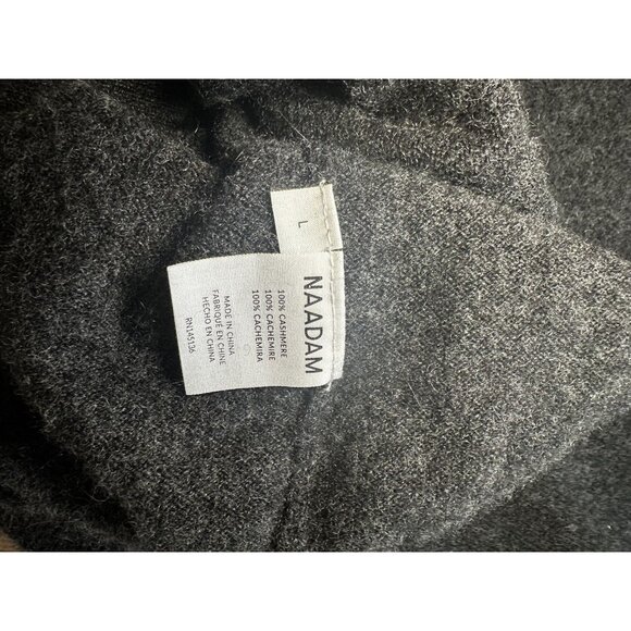 Naadam The Original Cashmere Crewneck Sweater Gray Men's Large - Picture 6 of 7